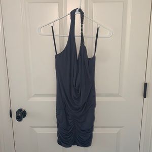 Women's Sky Charcoal Grey Halter Top (SIZE: Medium